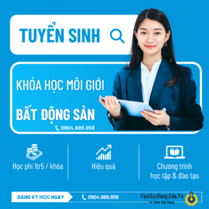 TUYỂN SINH KHÓA HỌC MÔI GIỚI BẤT ĐỘNG SẢN TUYỂN SINH KHÓA HỌC MÔI GIỚI BẤT ĐỘNG SẢN